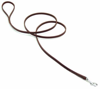 leather dog training leash