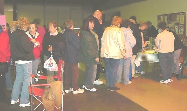 Line to get books signed with joel silverman